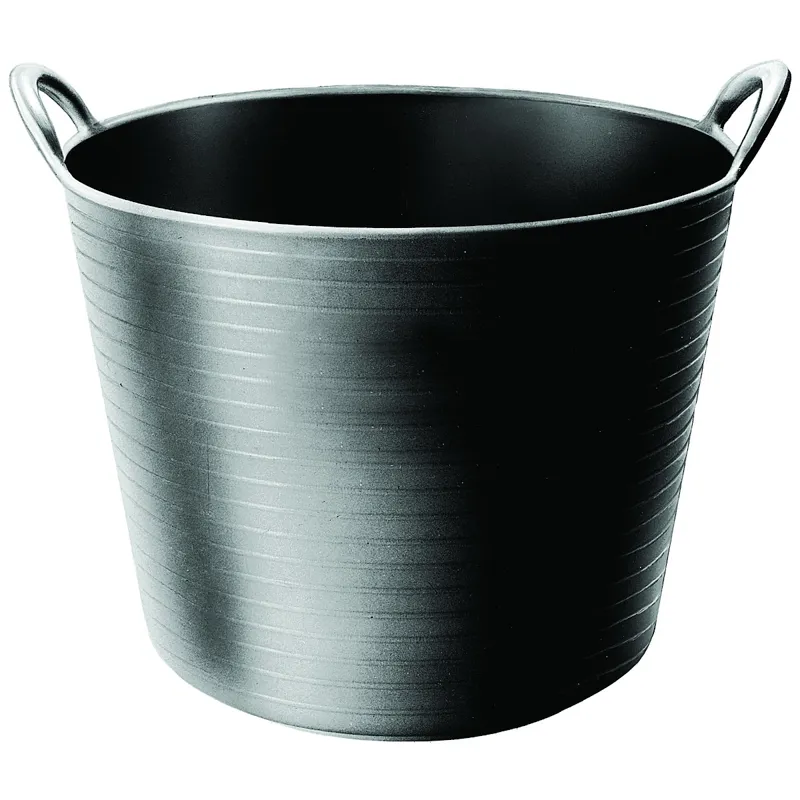 Red Gorilla Tubtrug Flexible Large 38L Bucket - Recyclable Black